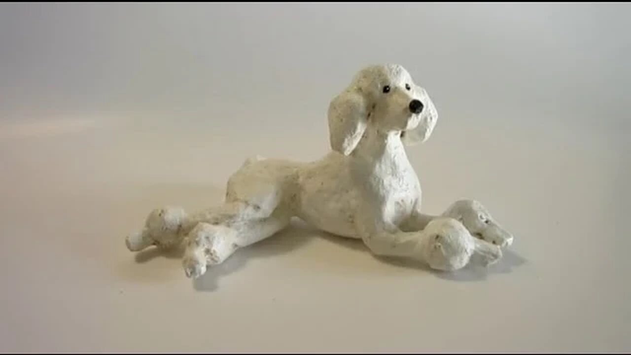 painting paper mache dogs