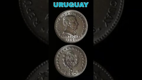 Uruguay 5 Pesos 1965.#shorts #coinnotesz