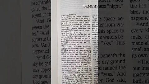 Genesis 1- Let there be LIGHT.