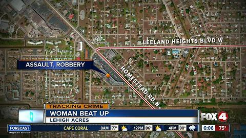 Woman robbed, beat up in Lehigh Acres