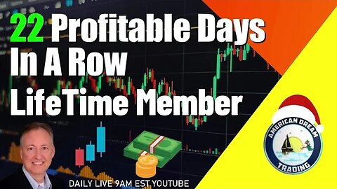 Stock Market 22 Profitable Days In A Row Lifetime Member