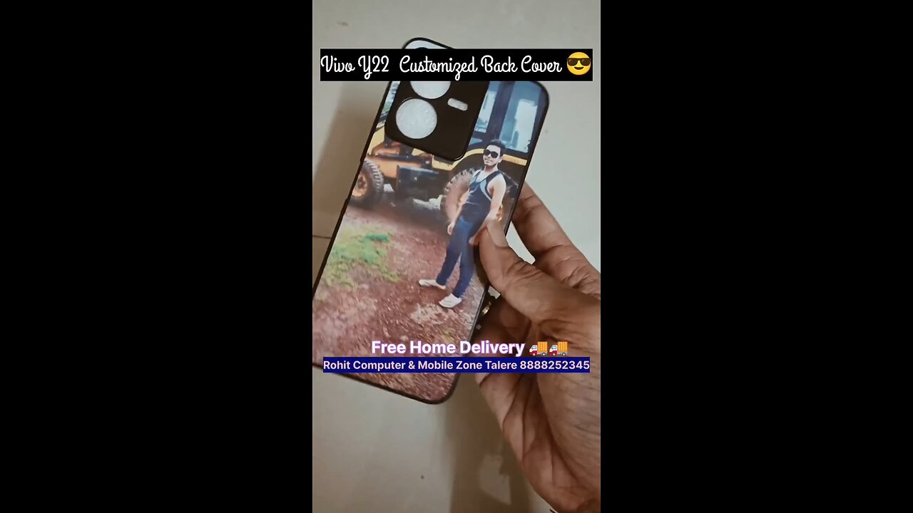 Vivo Y22 Custmized Camera Protection Mobile Back Cover Printing Available 🔥🔥 Free Home Delivery🚚