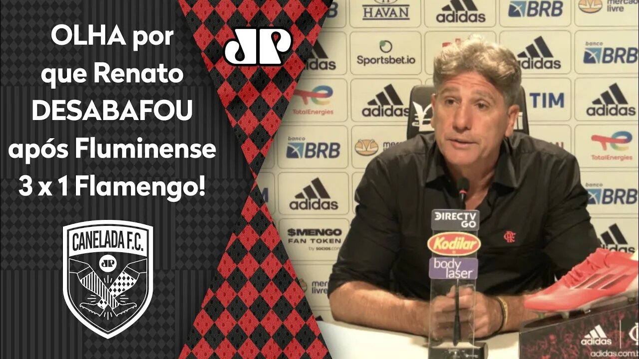 "OS JORNALISTAS NÃO..." Renato Gaúcho DESABAFA após Fluminense 3 x 1 Flamengo!