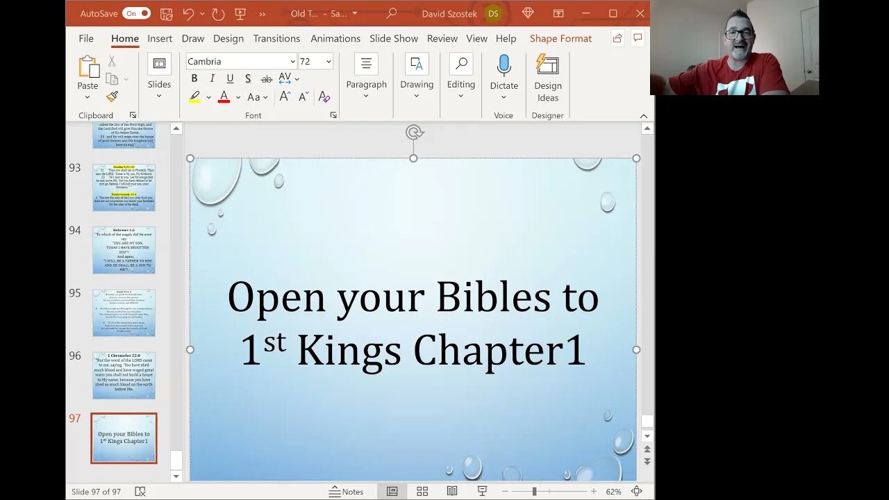 Wednesday Bible Study, September 15, 2021