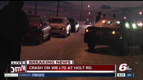 At least 8 vehicles involved in crash on I-70 at Holt Road