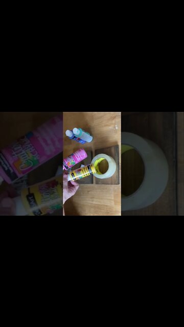 Create Chippy Paint with Packing Tape!!