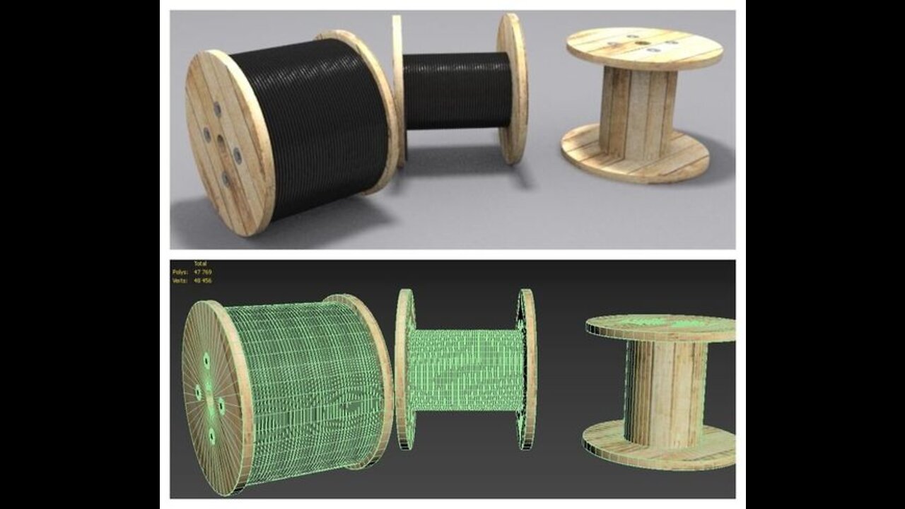 Cable Drum 3d model