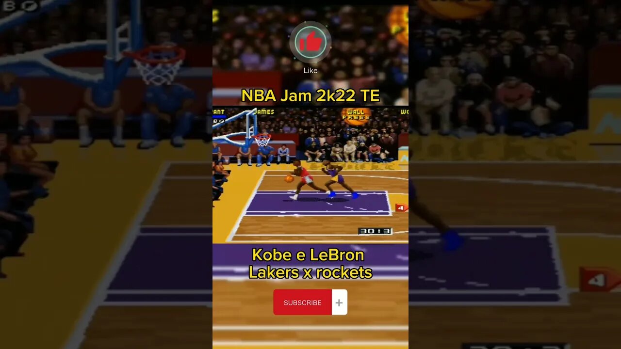 #1 NBA JAM 2K22 TE Kobe e LeBron LAKERS X ROCKETS #semedissaum #snes #nba