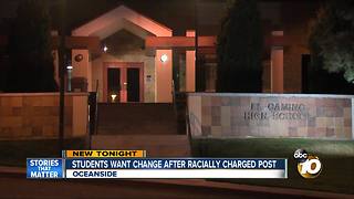 Students want change after racially charged post