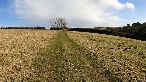 hiking at a paid campsite Dartmoor. GoPro March 2023