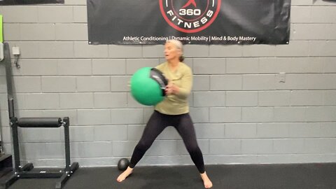 Medicine Ball Shuffle & Spinal Rotations