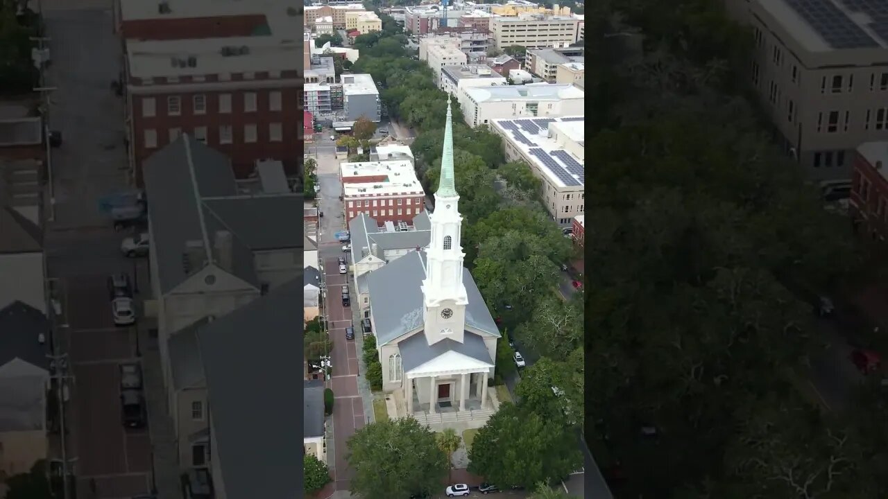 Savannah in Sixty Seconds | Drone Flyover of Downtown Savannah, GA