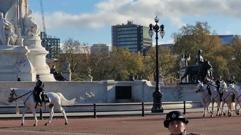 met police horse leaving Buckingham Palace #buckinghampalace