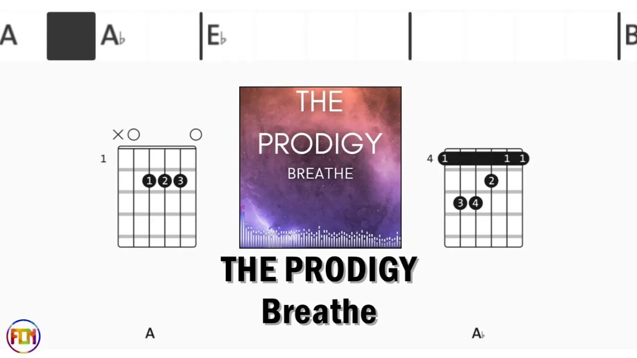 THE PRODIGY Breathe - FCN Guitar Chords & Lyrics HD