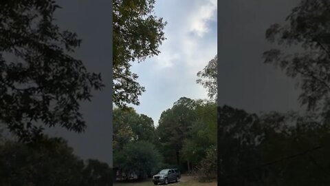 Sunset in Monticello Arkansas with thunder in the distance from a severe thunderstorm on 10/12/22