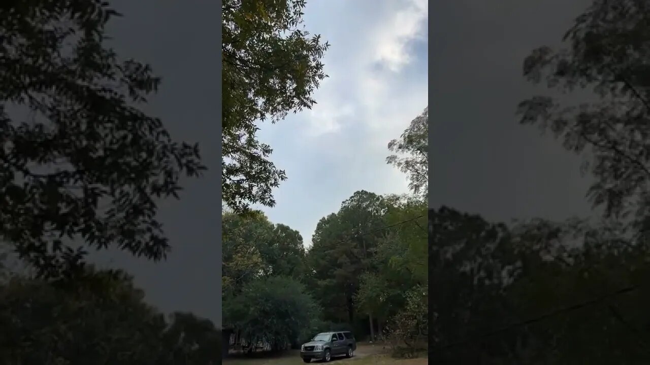 Sunset in Monticello Arkansas with thunder in the distance from a severe thunderstorm on 10/12/22