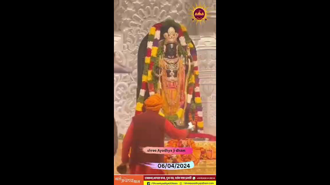 Ram Aarti Ayodhya World's most important Ram temple #indai#Ayodhya#shotvideoAyodhya#indaiAyodhua