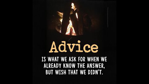 Advice is what we ask for when [GMG Originals]