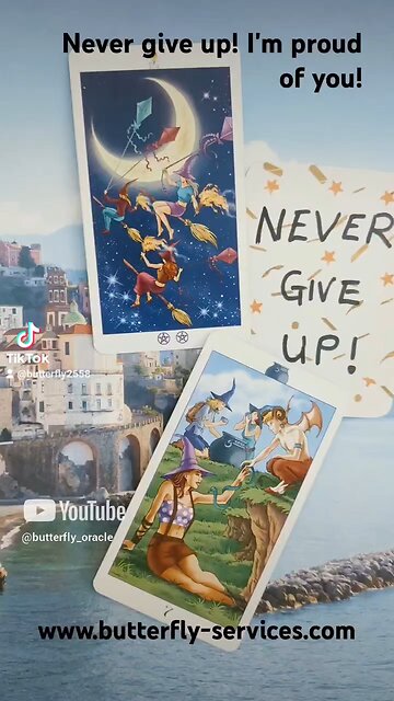 Butterfly Daily Insightful Tarot - Never give up!