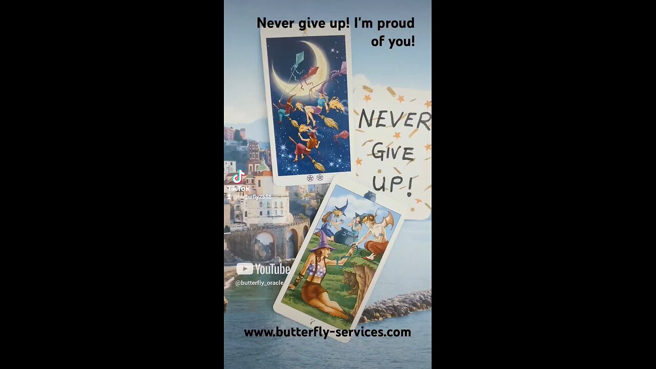 Butterfly Daily Insightful Tarot - Never give up!