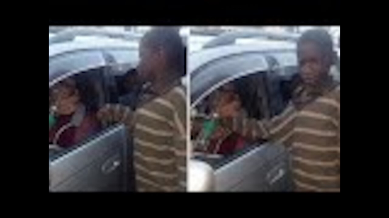 Homeless Child Walks To Woman Sitting In Car But Tears Stream Down His Face After One Look