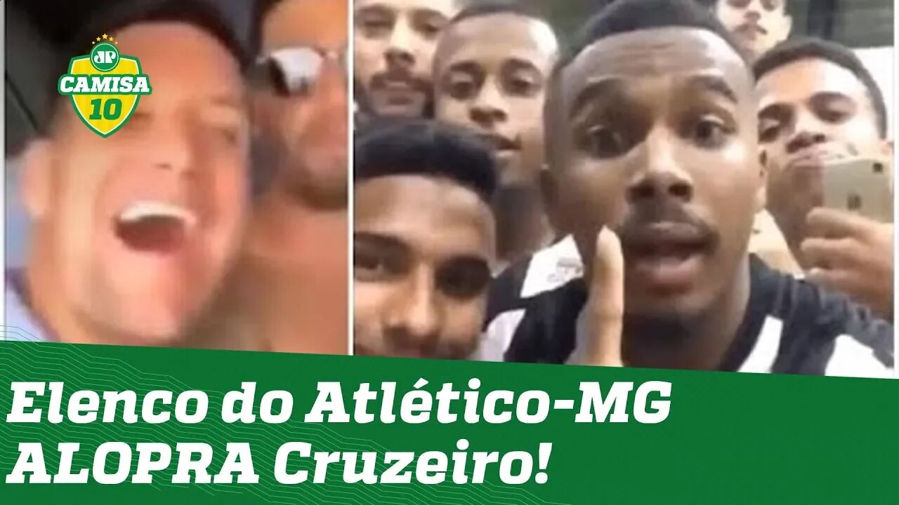 Resposta a Thiago Neves! Jogadores do Atlético-MG ALOPRAM Cruzeiro após rebaixamento!