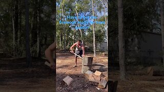 Splitting a Large Water Oak