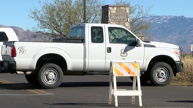 Sabino Canyon closed to vehicles