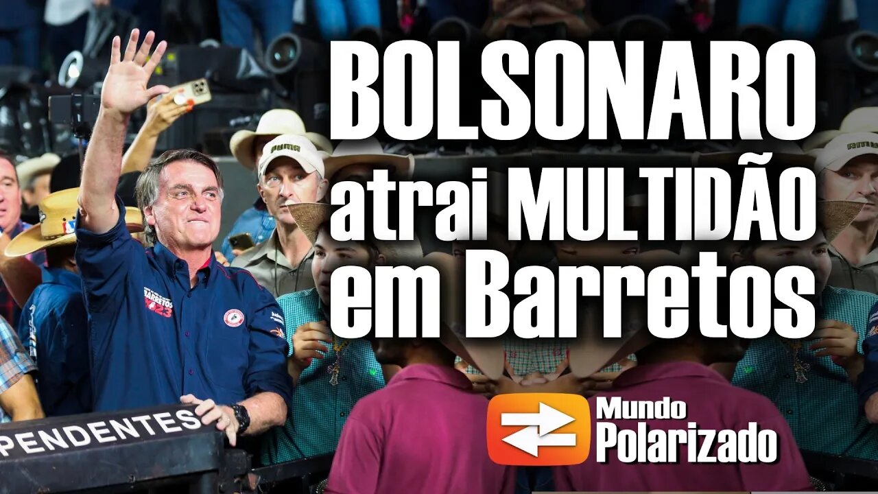 BOLSONARO atrai uma MULTIDÃO de pessoas em Barretos!