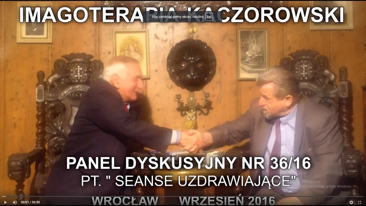 UZDROWIENIA - ZBIOROWE SEANSE UZDRAWIAJĄCE - WYWIAD/TERAPIA© 2016