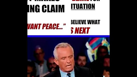 How #rfkjr Went Off Script! #Russia #Ukraine #Politics #War #Peace #News