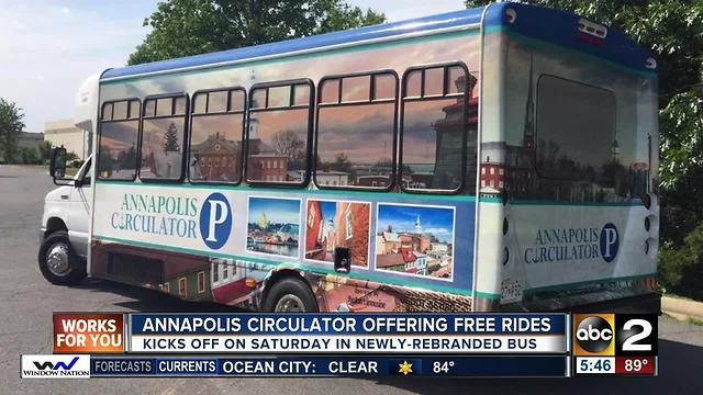 Annapolis Circulator to offer free rides