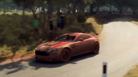 DiRT Rally 2 - Replay - Aston Martin V8 Vantage GT4 at Mount Kaye Pass Reverse