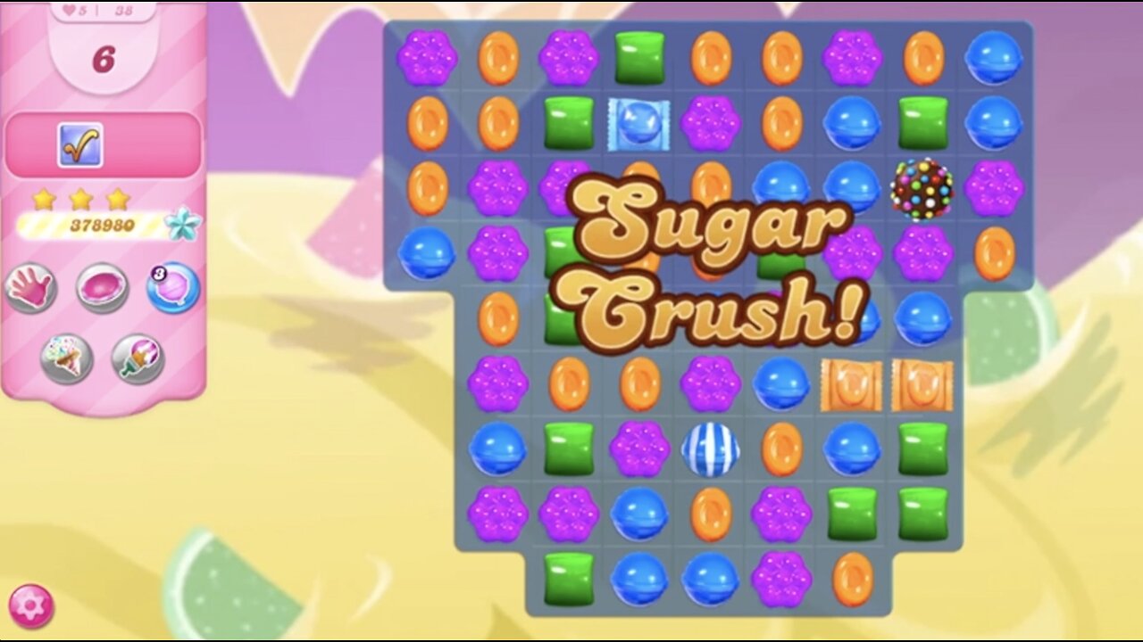 Candy Crush Saga | Level 38 | NO BOOSTERS | 3 STARS | PASSED ON FIRST TRY! | 526360 🦄