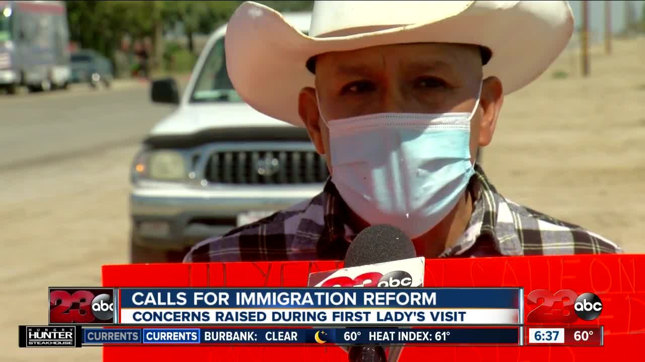 Calls for immigration reform highlighted during first lady's visit to Delano