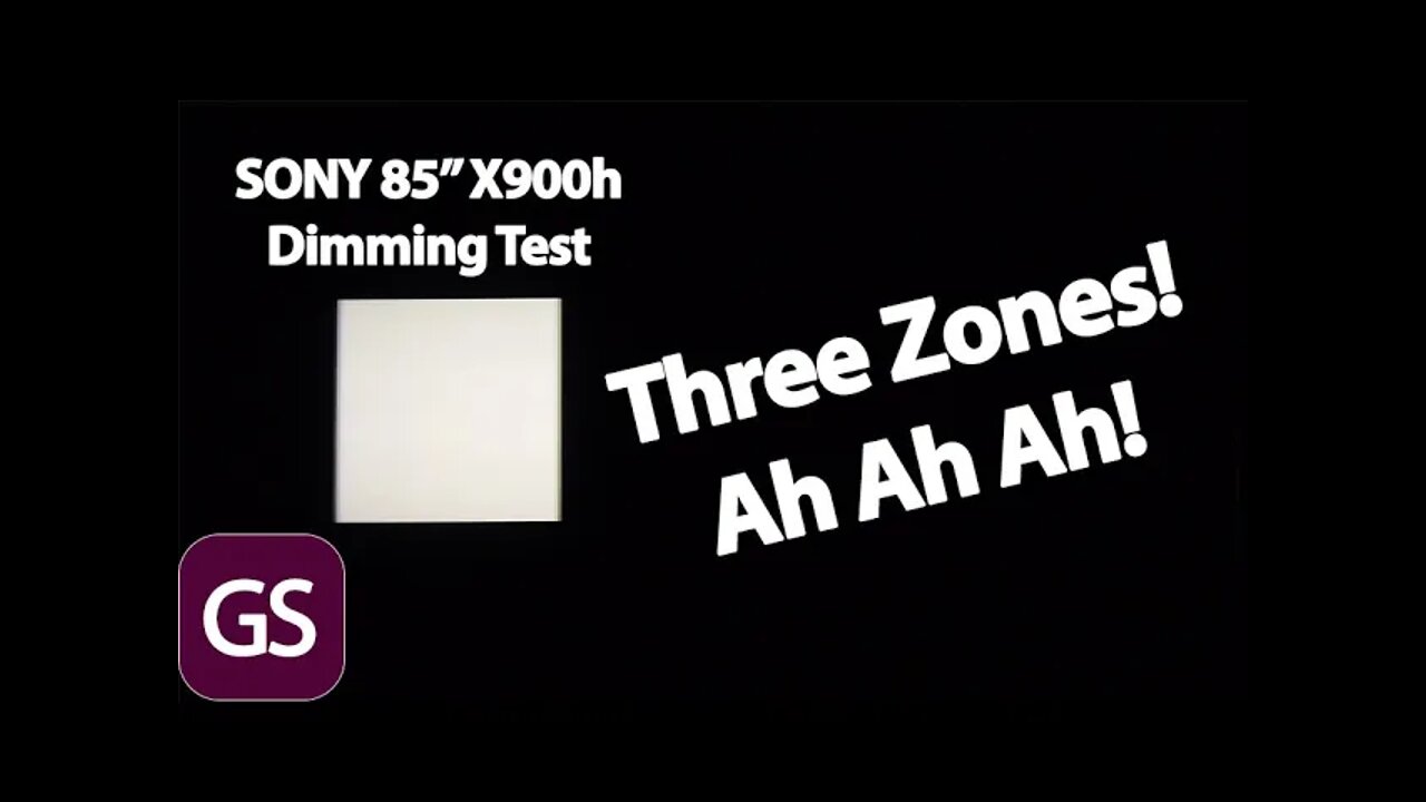 SONY X900h 85 Inch Dimming And Blooming Test