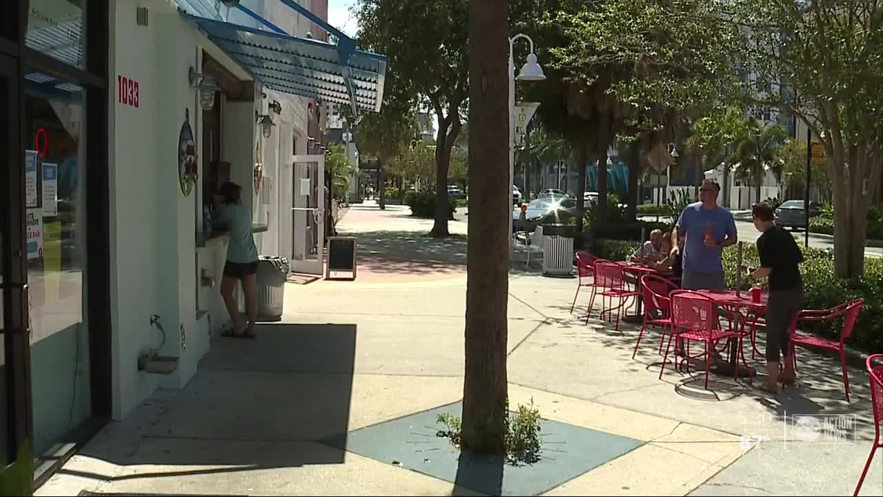 St. Pete is now temporarily allowing restaurant tables in on-street parking spaces