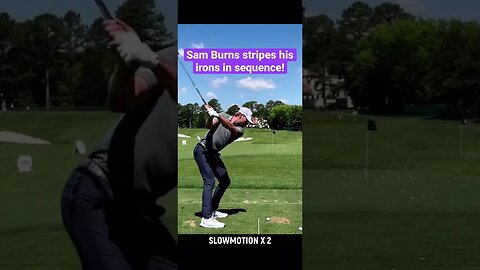 Sam Burns stripes his irons! #samburnsgolf #tomgillisgolf #golf