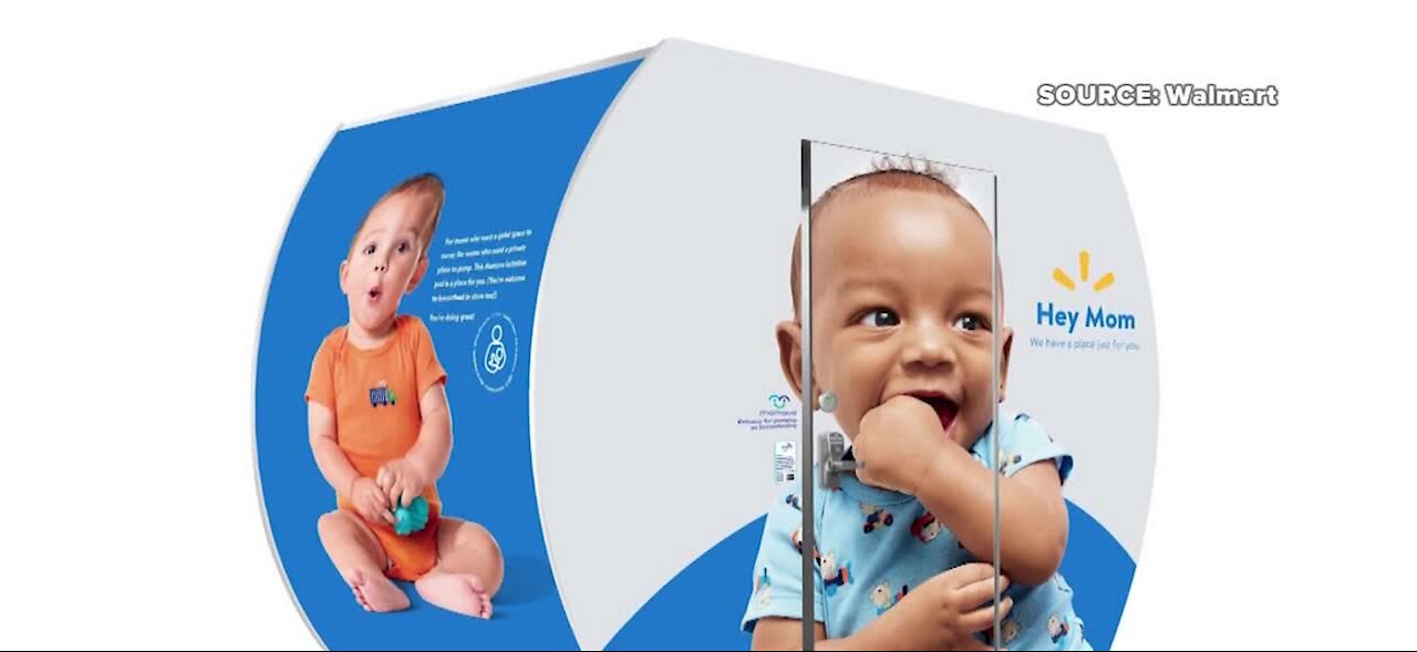 Walmart expands its breast-feeding pods