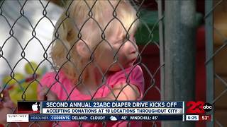 Second annual 23ABC Diaper Drive underway