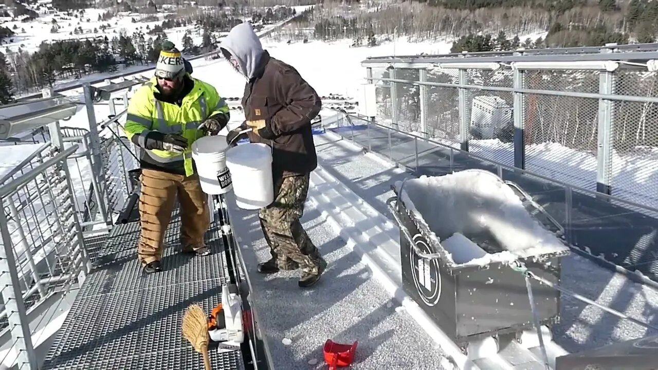 How To Prepare The Pine Mountain Ski Jump For The Continental Cup (Instructional) | Jason Asselin