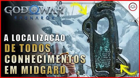 God of war Ragnarok, A localização de todos os conhecimentos em Midgard | Super dica