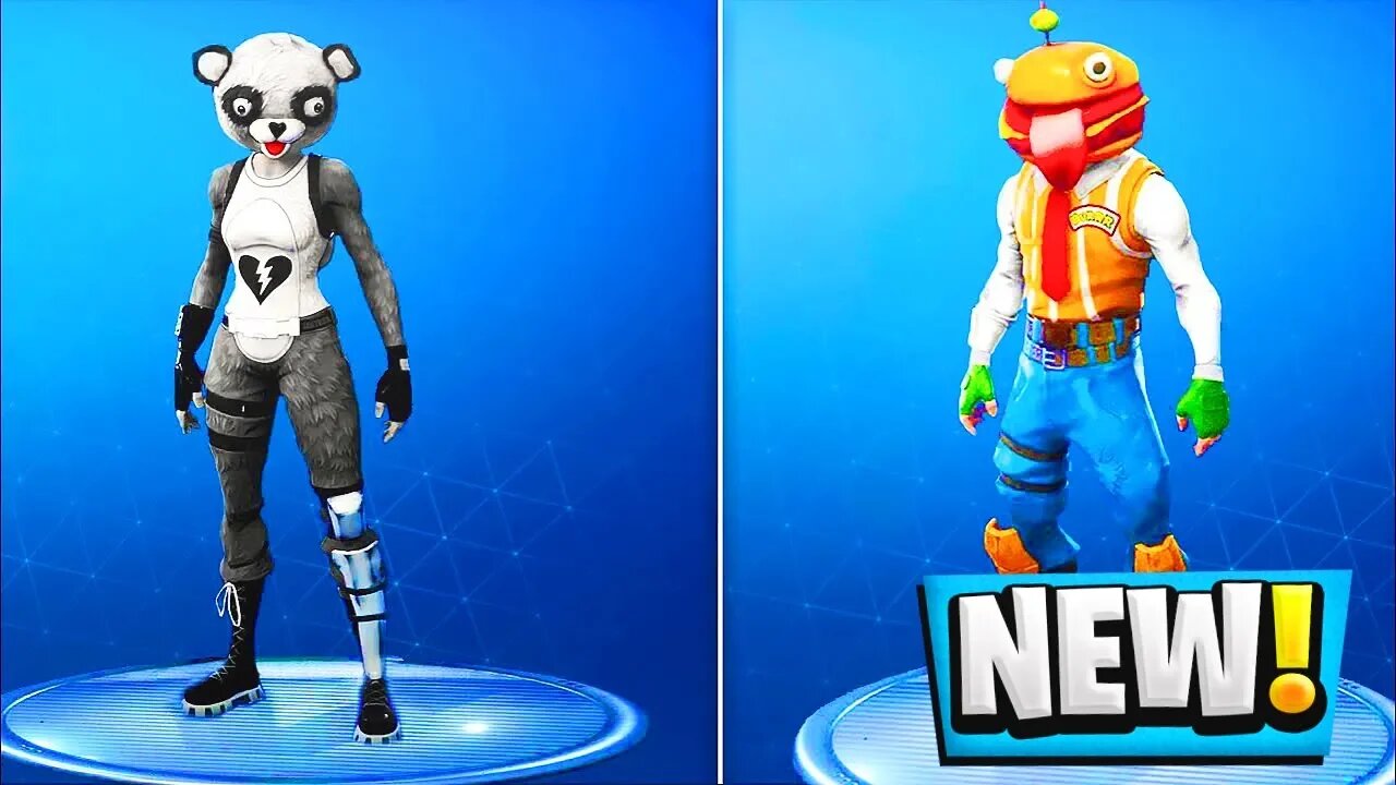 *NEW* SKINS & COSMETICS in Fortnite! Durr Burger Hero, Fuzzy Bear Panda, Celestial (Update v5.2)