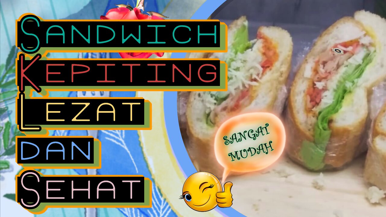 🥪😋 Sandwich Kepiting Lezat dan Sehat SANGAT MUDAH 🦀🧀🍞