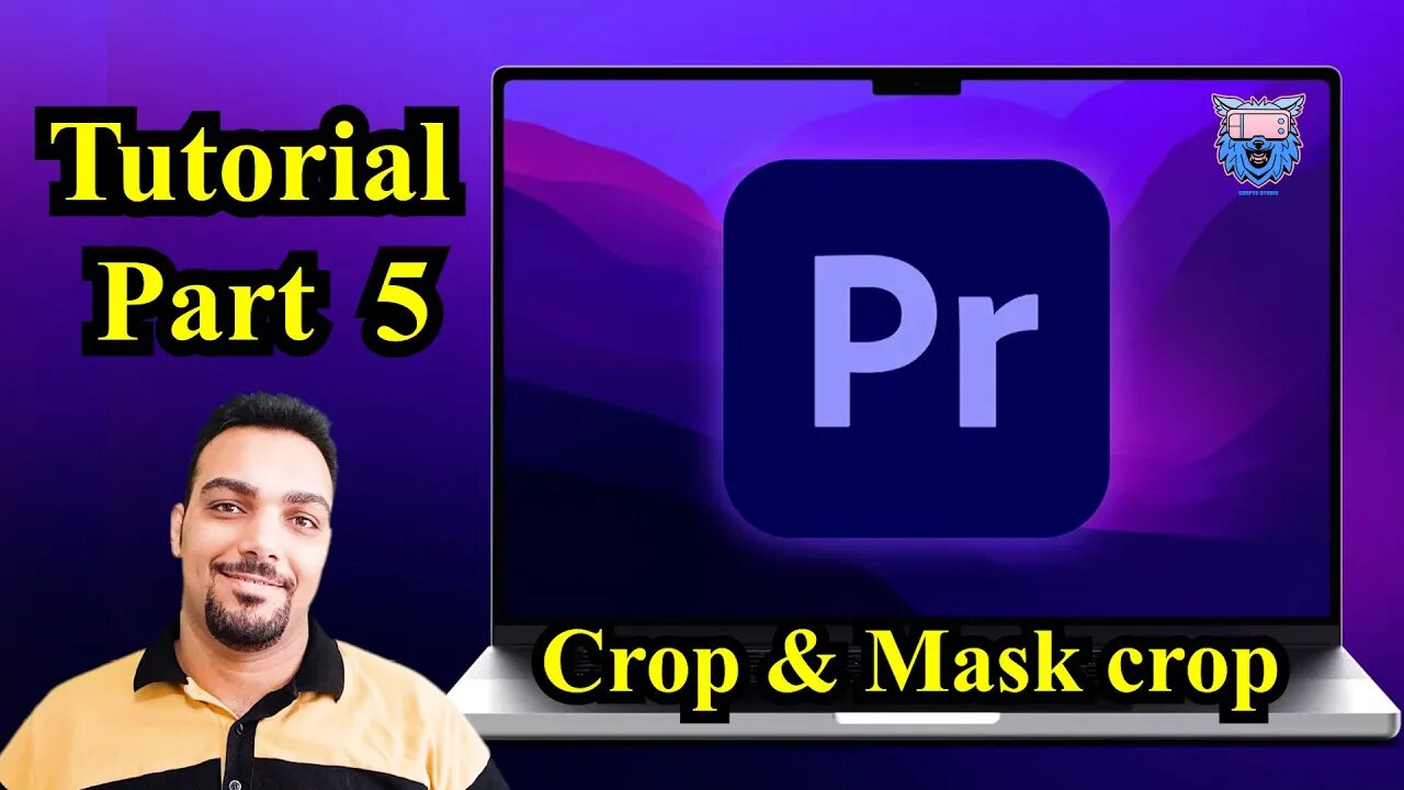 Premiere pro tutorial - How to crop and a clip or picture and mask it (part 5 )
