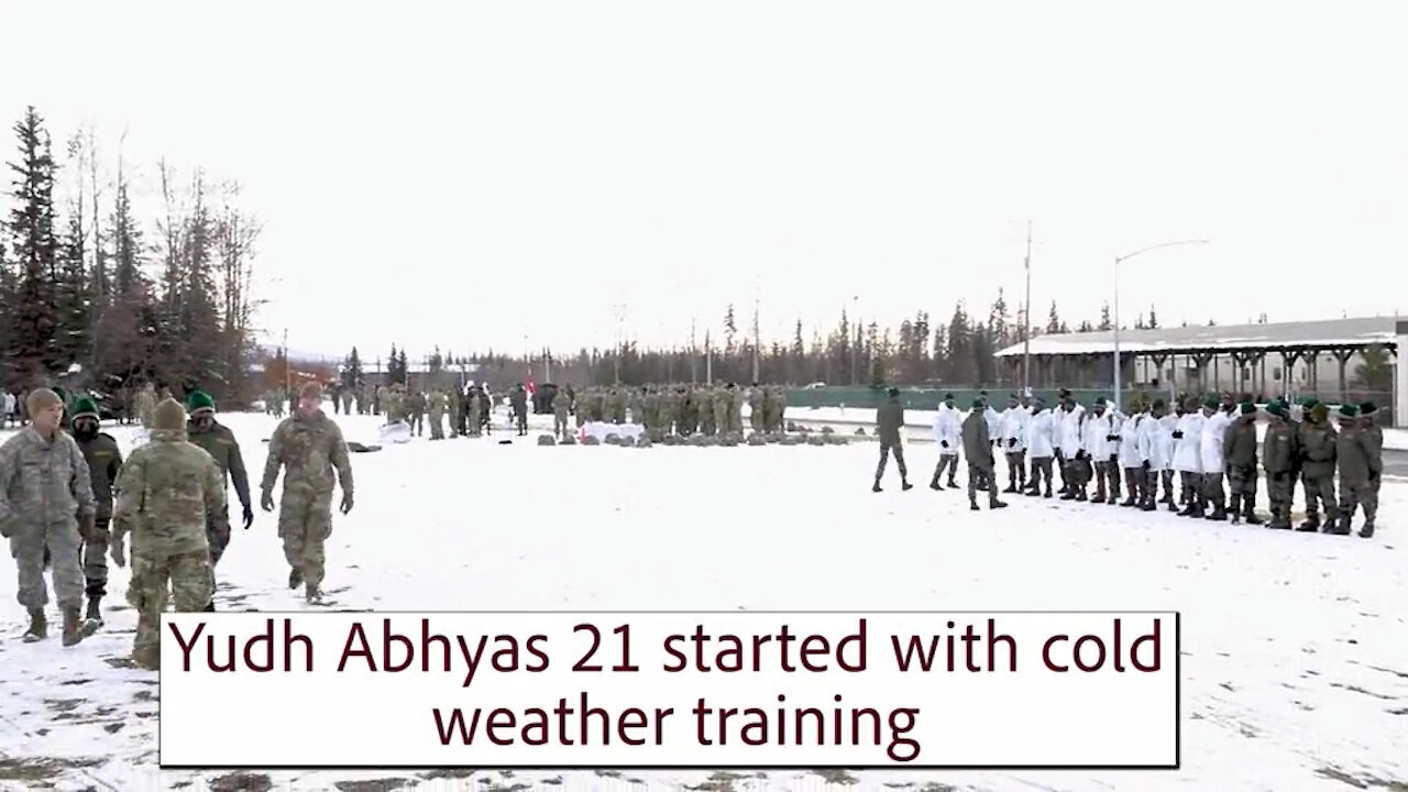 Yudh Abhyas 21 begins with cold weather training