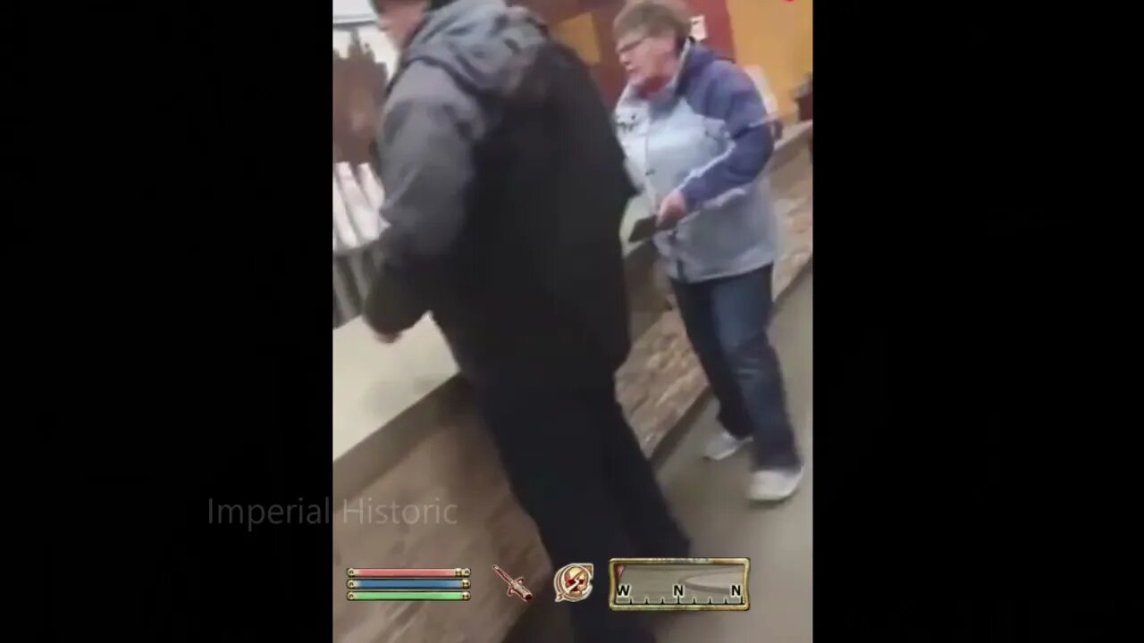 Orc Chucks Karen's Scroll in Skooma-Rage - Oblivion NPC