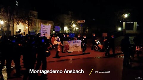 Montagsdemo Ansbach 07.02.2022