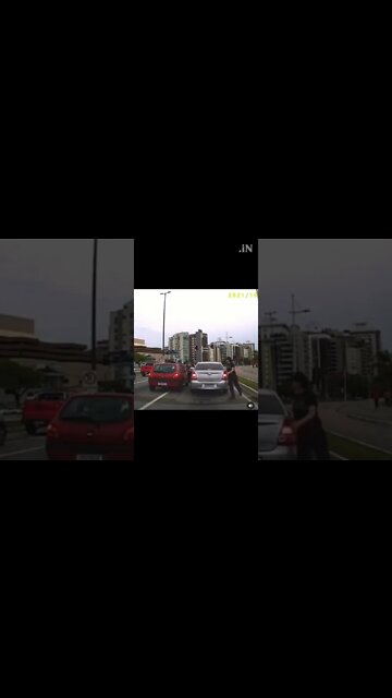 Dashcam & Crash: Serious road rage car and multiple door dings #shorts