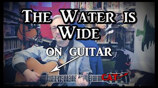 The Water is Wide on Guitar (with my cat)